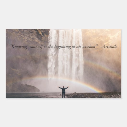 Zelf citaat kennen - Rectangle Sticker (Voorkant)