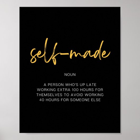 Zelf-gemaakt Inspirerend Citaat Poster (Voorkant)