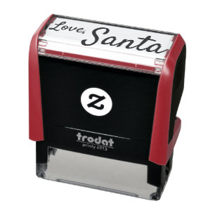 Zelf Inkt Santa Signature Stempel Kinder Kerst