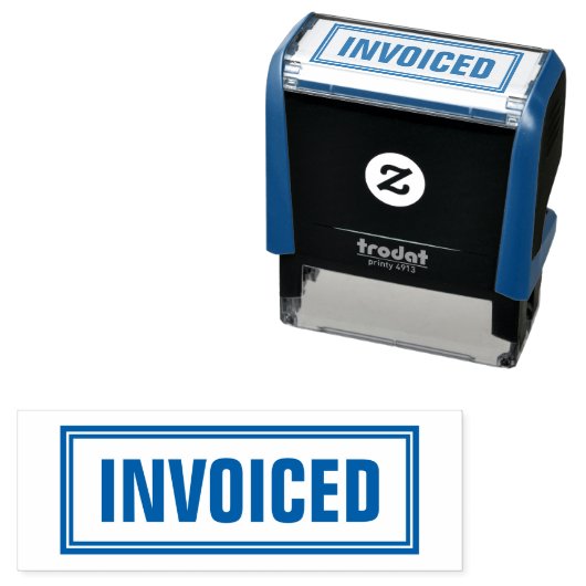 ZELF-INKT STEMPEL 'FACTUUR VERZONDEN' VOOR KANTOOR (In situ)