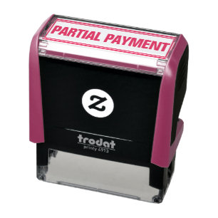 ZELF-INKT STEMPEL VOOR DEELBETALING KANTOOR