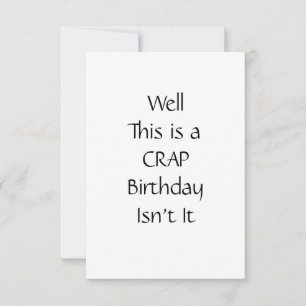 Zelf-isolerende Birthday Kaart Crap Funny Hilariou