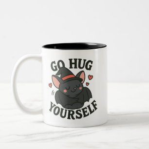 Zelf knuffelen Vleermuis Mok - Cute Halloween Heks