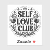 Zelf liefde club esthetisch sticker (Vel)