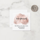 *~* Zelf Liefde Inspiratie AP62 Vlakke Nota Kaart Notitiekaartje (Voorkant / Achterkant in situ)
