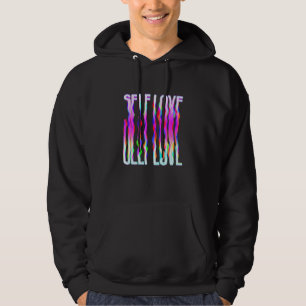 Zelf Liefde Trippy Psychedelic Kleurrijke Drippy Hoodie