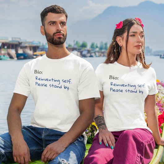 Zelf opnieuw uitvinden, sta alsjeblieft klaar, sar t-shirt