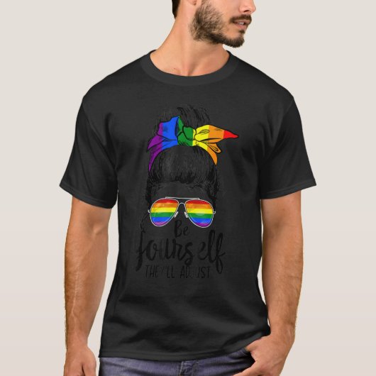 Zelf passen ze de vlag van Bun Rainbow aan T-shirt (Voorkant)