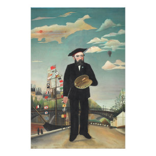 Zelf: Portret – Landschap, Henri Rousseau 1890 Foto Afdruk