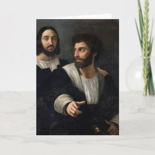 Zelf Portret met een Vriend Kaart