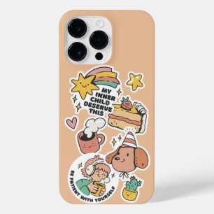 ZELF VERLIES STICKERS MIJN BINNERCHILD DEZE iPhone 14 PRO MAX HOESJE