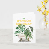 Zelf zorgjaar Wenskaart Kaart (Gele Bloem)