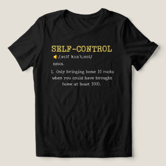 Zelfbeheersing Definitie Grappig Persoonlijk Tri-Blend Shirt