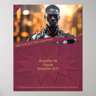 Zelfbeheersing is jouw Superpower Poster