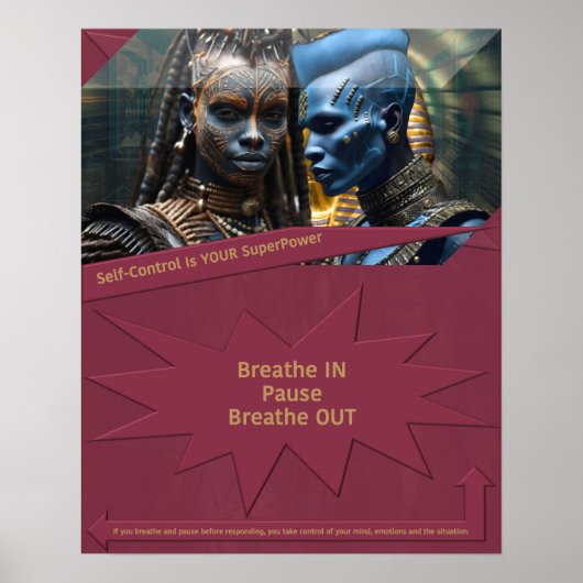 Zelfbeheersing is jouw Superpower Poster (Voorkant)