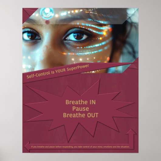 Zelfbeheersing is jouw Superpower Poster (Voorkant)