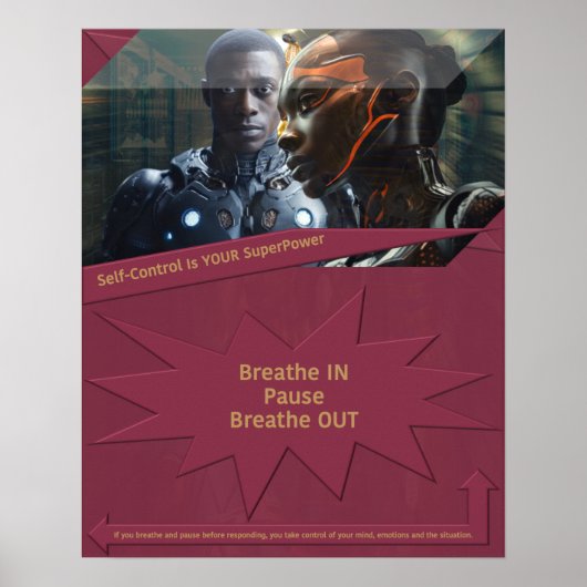 Zelfbeheersing is jouw Superpower Poster (Voorkant)