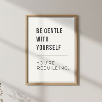 Zelfcompassie decor. Mentale welzijn Poster