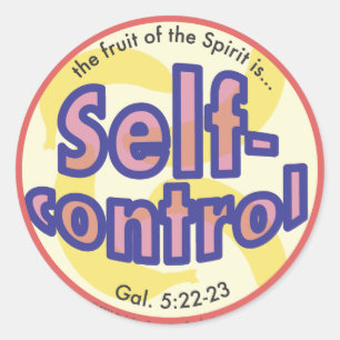 Zelfcontrole Fruit van de Spirit Spots Sticker