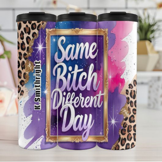 Zelfde beetje andere dag grafisch thermosbeker