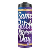 Zelfde beetje andere dag grafisch thermosbeker (Voorkant)