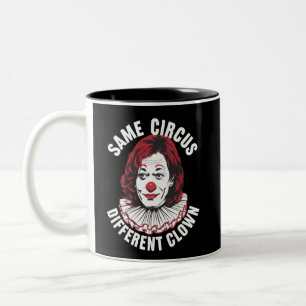 Zelfde Circus Andere Clown Anti Kamala 2024 Tweekleurige Koffiemok