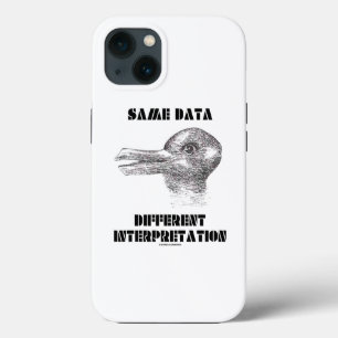 Zelfde Data Different Interpretation Duck Rabbit iPhone 13 Hoesje