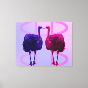 Zelfde gezichten Verschillende kleuren Canvas Kuns Afdruk