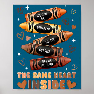 Zelfde hart binnen Juneteenth Black History Month Poster