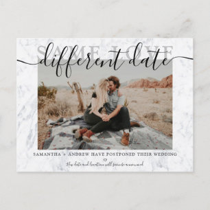 Zelfde liefde, andere datum marmeren typografie fo aankondigingskaart