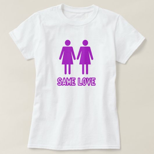 Zelfde liefde t-shirt (Design voorkant)