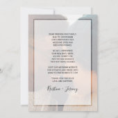 Zelfde Liefde Verschillende Datum Script Foto Brui Aankondiging (Achterkant)