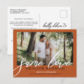 Zelfde liefdesdiepere bruiloft | Bijwerken bruilof Aankondigingskaart (Voorkant / Achterkant)