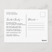 Zelfde liefdesverschillende datum Eenvoudig modern Briefkaart (Achterkant)