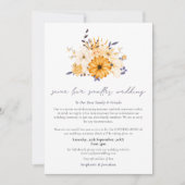 Zelfde Love Smaller Weddenschap Downsize Manuscrip Aankondiging (Voorkant)