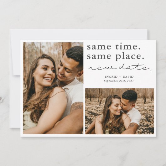 Zelfde tijd de plaats Nieuwe Datum sparen de Kaart (Voorkant)