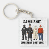 Zelfde Verschillende Kleding Sleutelhanger (Voorkant)
