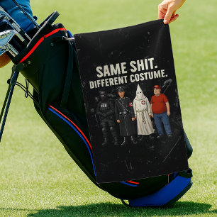Zelfde Verschillende Kostuum Golfhanddoek