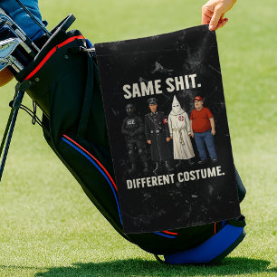 Zelfde Verschillende Kostuum Golfhanddoek