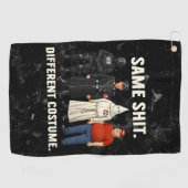 Zelfde Verschillende Kostuum Golfhanddoek (Horizontaal)