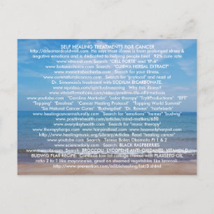 ZELFDE VERWARMING VAN KANKER- EN ILLNESS-BRIEFKAAR BRIEFKAART