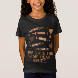 Zelfde zwarte hartgeschiedenis maand Afrikaanse Am T-shirt