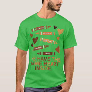 Zelfde zwarte hartgeschiedenis maand Afrikaanse Am T-shirt