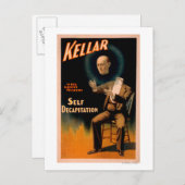 Zelfdecapitatie volgens Kellar Briefkaart (Voorkant / Achterkant)