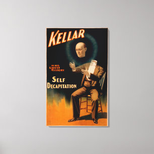 Zelfdecapitatie volgens Kellar Canvas Afdruk