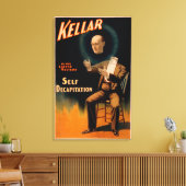 Zelfdecapitatie volgens Kellar Canvas Afdruk (Insitu (Woonkamer))