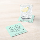 Zelfdiagnose Vierkante Kartonnen Onderzetter (Insitu)