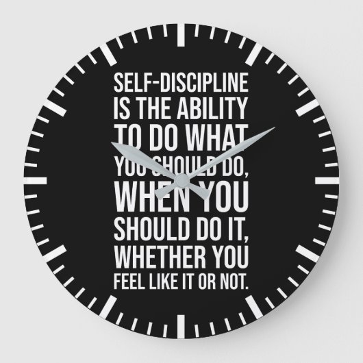 Zelfdiscipline - Gym, Hustle, Succesonderstel Grote Klok (Voorkant)