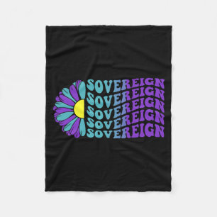 Zelfdodingpreventie bewustzijnsunflower soeverein fleece deken