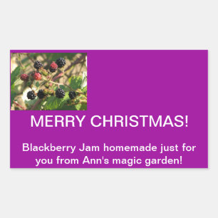 Zelfgemaakt Blackberry Jam label